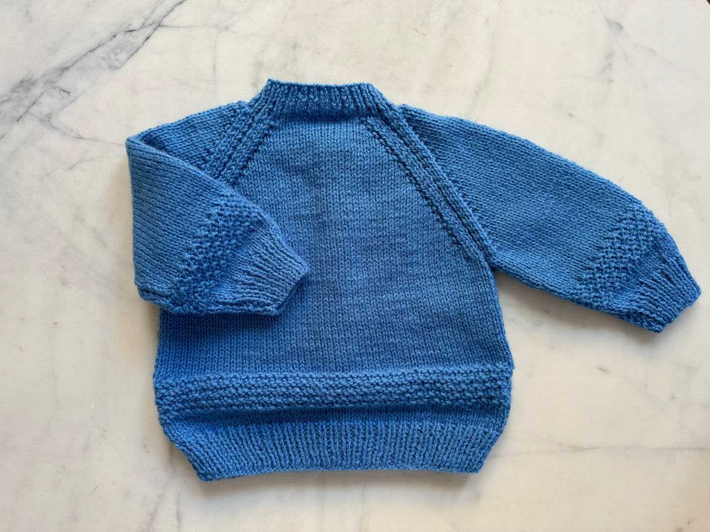 Handknitted Cardigan - 12-18 months (Size: 1) Blue