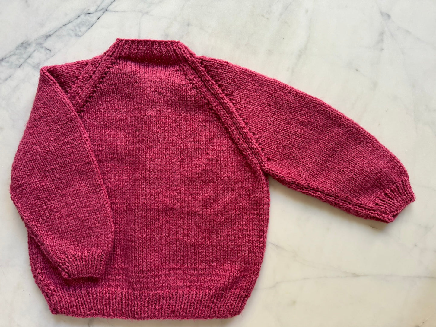 Handknitted Cardigan - 2 years Dusk Pink