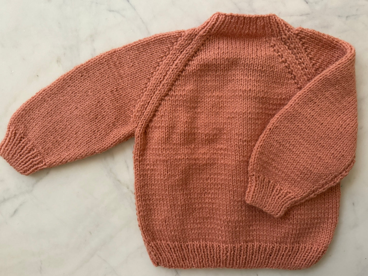 Handknitted Cardigan - 12-18 months (Size: 1) Terracotta