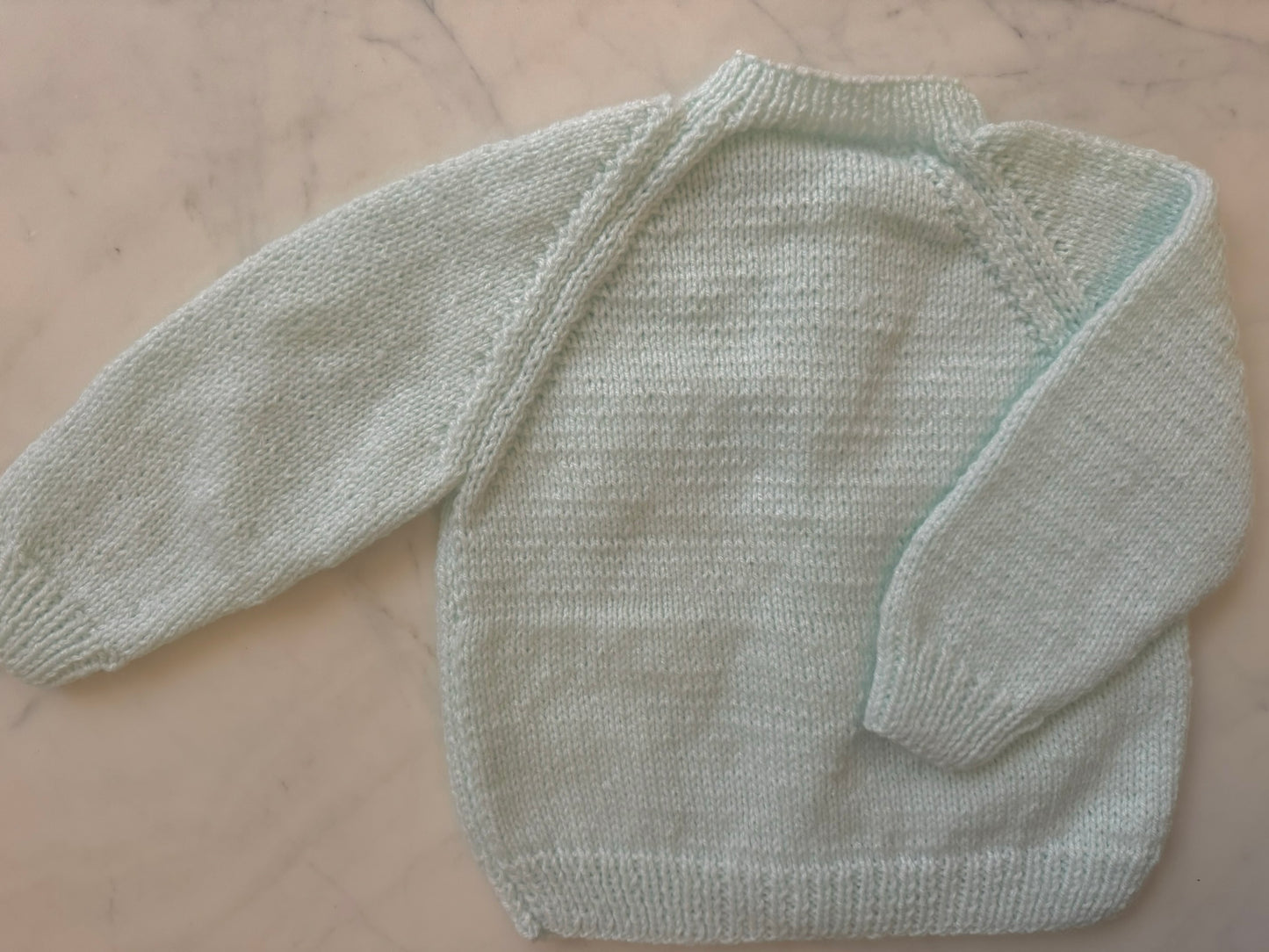 Handknitted Cardigan - 18-24 months (Size: 2) Mint Green